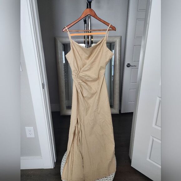 Anthropologie Dresses & Skirts - Anthropologie Ruched Slim Midi Dress size XL NWT